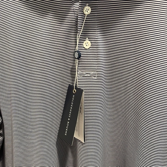 Holderness and Bourne Striped Gold Shirt XL luxury - Picture 3 of 5